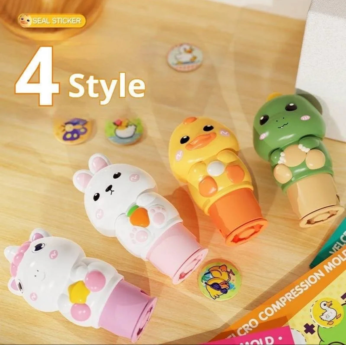 Magic Stamper Stickers - 200 Reusable Stickers | 24 Page Book - Kidspark